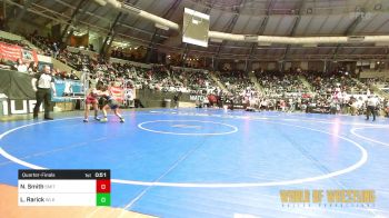 85 lbs Quarterfinal - Nevaeh Smith, Smith Wrestling Academy vs Losa Nau Rarick, Westlake