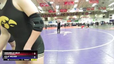 170 lbs Champ. Round 2 - Annabelle Helm, Gannon University vs Kylie Welker, Iowa