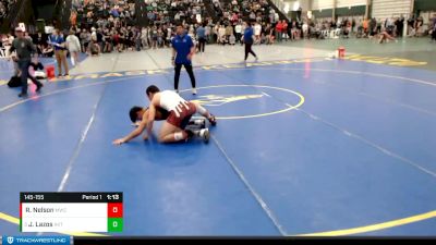 145-155 lbs Quarterfinal - Jairo Lazos, O`neill Leprechauns vs Robert Nelson, Minden Wrestling Club