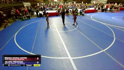 112 lbs Cons. Round 4 - Briana Ochoa Castro, Alisal High School Wrestling vs Valeria Miranada, Beat The Streets - Los Angeles