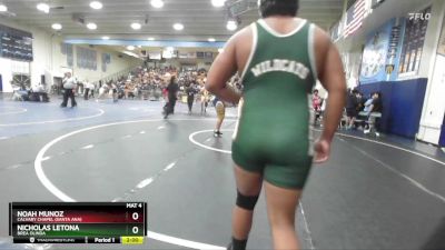 285 lbs Champ. Round 2 - Nicholas Letona, Brea Olinda vs Noah Munoz, Calvary Chapel (Santa Ana)