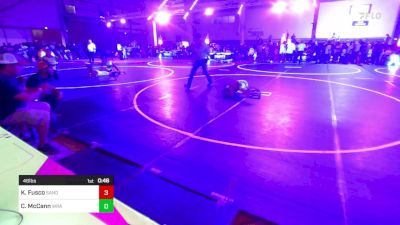 46 lbs Round Of 16 - Kai Fusco, Sandpoint Legacy WC vs Corbin McCann, Wrangler Wrestling