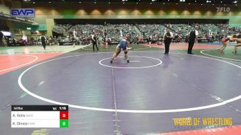 147 lbs 7th Place - Areli Solis, Wasco Wrestling vs Kyndra Olmos, EVERGREEN VALLEY WRESTLING CLUB