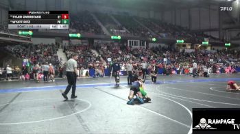 110 lbs Champ. Round 1 - Tyler Overstake, Kansas YG vs Wyatt Ritz, Pratt WC