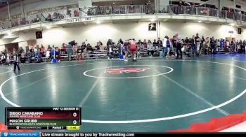 182 lbs Champ. Round 1 - Mason Grubb, Bloomington South Wrestling Club vs Diego Carabano, Fishers Wrestling Club