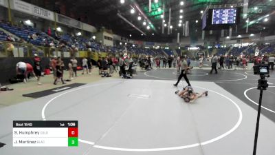 74 lbs Semifinal - Seaver Humphrey, Colorado Top Team vs John JJ Martinez, Black Fox Wr Ac