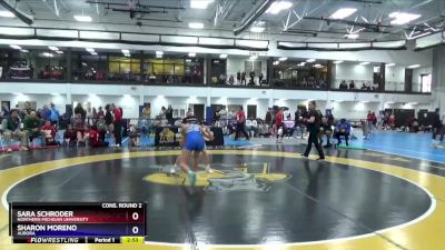 117 lbs Cons. Round 2 - Sara Schroder, Northern Michigan University vs Sharon Moreno, Aurora