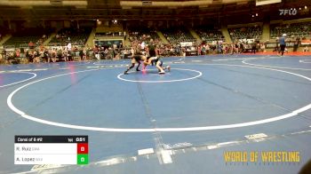 101 lbs Consi Of 8 #2 - Rocco Ruiz, Gladiator Wrestling Academy vs Andres 'Rambo' Lopez, WLV JR WRESTLING