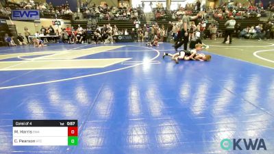 49 lbs Consi Of 4 - Max Harris, Shelton Wrestling Academy vs Carver Pearson, Hinton Takedown Club