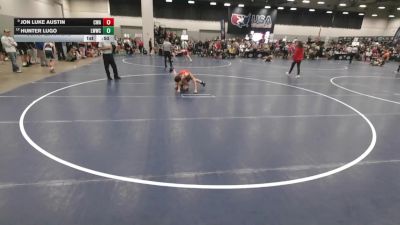 92 lbs Cons. Quarters - Jon Luke Austin, Contenders Wrestling Academy vs Hunter Lugo, Liberty Warriors Wrestling Club