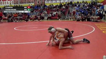 144 lbs 5th Place Match - CJ Martin, Mount Vernon vs Colten Roling, West Delaware, Manchester