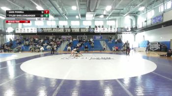 285 lbs Semifinal - Jake Powell, Tiffin vs Tyler Shellenbarger, Lake Erie