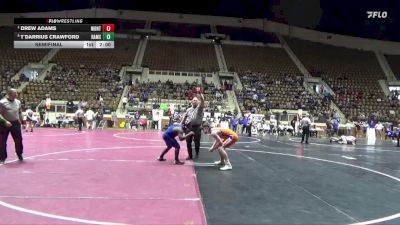 5A 165 lbs Semifinal - Drew Adams, Montevallo vs T`darrius Crawford, Ramsay High School