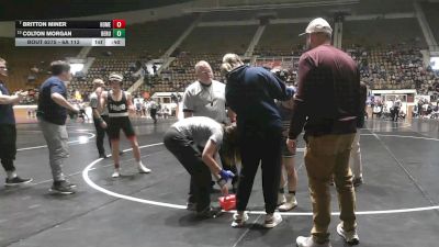 6A 113 lbs Cons. Round 4 - Colton Morgan, Benjamin Russell vs Britton Miner, Homewood Hs