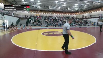 165 lbs Champ. Round 1 - Gabe Banister, Natrona County vs Carson Clapp, Star Valley