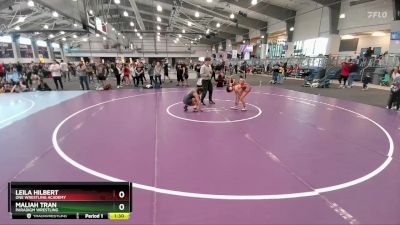 90 lbs Round 2 - Leila Hilbert, ONE Wrestling Academy vs Maliah Tran, Paradigm Wrestling