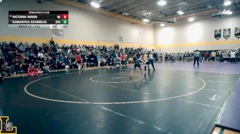 110 lbs Champ. Round 1 - Samantha Schmelig, St. Pius X (Festus) vs Victoria Riggs, Wright City