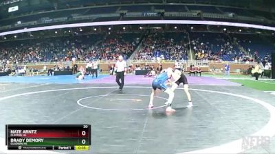 D3-106 lbs Cons. Round 3 - Nate Arntz, Clinton HS vs Brady Demory, Gladwin HS