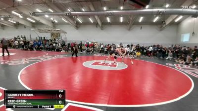 150 lbs Champ. Round 2 - Reed Green, Severance High School vs Garrett McGirl, Valley