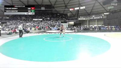 Girls 4A 140 lbs Champ. Round 2 - Edith Benitez, Eisenhower (Girls) vs Talah Jansky, Kamiakin (Girls)