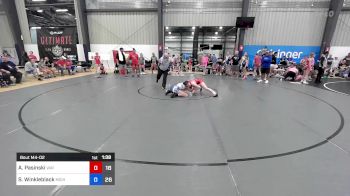 54 kg Rr Rnd 2 - Averyana Pasinski, Virginia Red vs Savannah Winkleblack, Michigan Rev Blue