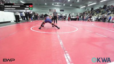 120 lbs Quarterfinal - Di'Imago Anderson, Team Tulsa Wrestling Club vs Carson Riley, Skiatook Youth Wrestling