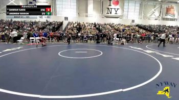 131 lbs Champ. Round 1 - Damian Saks, Horseheads Youth Wrestling Club vs Andrew SIsson, BH-BL Youth Wrestling