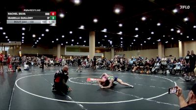 132 lbs Semifinal - Isabella Guillory, BRAWL PINK vs Rachel Silva, Big Money Movin