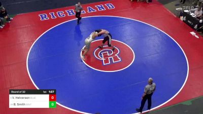 252 lbs Round Of 32 - Vaughn Helverson, Blue Mountain vs Braylin Smith, Southern Columbia