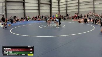 106 lbs Semis - R1 Wb - Julie Tice, Midwest Assasins Blue vs Ava Rife, Missouri Battle Gear Purple