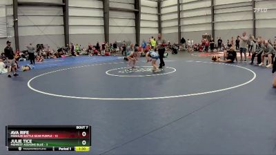 106 lbs Semis - R1 Wb - Julie Tice, Midwest Assasins Blue vs Ava Rife, Missouri Battle Gear Purple