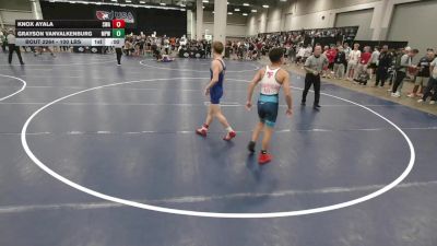 100 lbs Cons. Sub-semis - Knox Ayala, Sebolt Wrestling Academy vs Grayson VanValkenburg, Michigan Premier WC