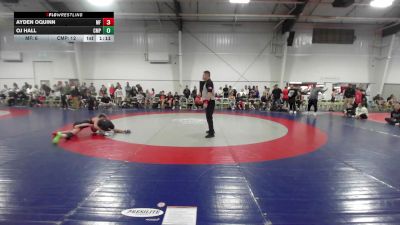 88 lbs Rr Rnd 2 - Ayden OQuinn, Morris Fitness Orange MS vs OJ Hall, Compound Wrestling MS