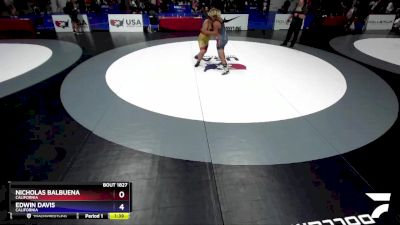 250 lbs Semifinal - Nicholas Balbuena, California vs Edwin Davis, California