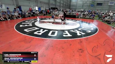 160 lbs Semis & 3rd Wb (16 Team) - Cael Weidemoyer, Pennsylvania Blue vs Isaac Sensintaffar, Oklahoma Outlaws Red