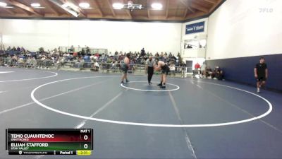 285 lbs Cons. Round 3 - Elijah Stafford, Utah Valley vs Temo Cuauhtemoc, Unattached