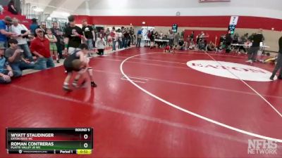 58-62 lbs Round 5 - Wyatt Staudinger, Eaton Reds WC vs Roman Contreras, Platte Valley Jr WC