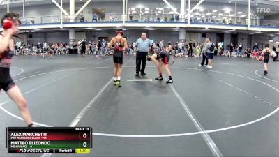 110 lbs Round 4 (8 Team) - Alex Marchetti, Mat Assassins Black vs Matteo Elizondo, MD Maniacs