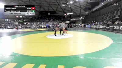 Boys 1A 120 lbs Cons. Round 5 - Alex Gomez-Paz, Seton Catholic vs Vinnie Saia, Blaine
