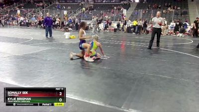 117 lbs Cons. Round 3 - Somally Sek, Team Iowa vs Kylie Brigman, Team North Carolina