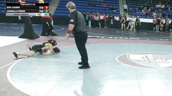 120 lbs Consolation - Eva Cohen, Belmont vs Izabella Perez, Springfield Central (W)
