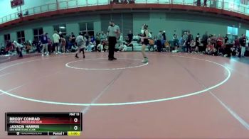 80 lbs Cons. Round 3 - Jaxson Harris, Leo Wrestling Club vs Brody Conrad, Portage Wrestling Club