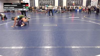 124 lbs Round Of 16 - Addison Claassen, Plum vs Hailey Turner, Riverbend-VA