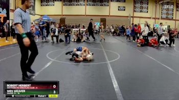 56 lbs 5th Place Match - Robert Herbert, Southern MD Wrestling Club vs Wes Weaver, Savage TC