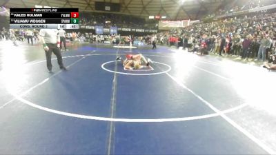 Boys 4A 165 lbs Cons. Round 3 - Viliamu Weggen, Spanaway Lake vs Kaleb Holman, Yelm