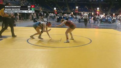 136 lbs Quarterfinal - Noelle Rasmovicz, Huntingdon vs Juliana Van Slyke, Mt. Lebanon