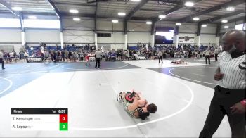 106 lbs Final - Trey Kessinger, Grindhouse WC vs Andres Rambo Lopez, Wlv Jr Wrestling