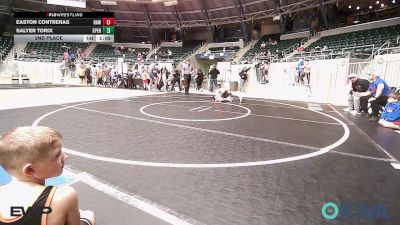 70 lbs 2nd Place - Easton Contreras, Raw Wrestling Club vs Salyer Torix, Sperry Wrestling Club