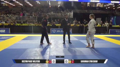 Savannah Lynn Shaw vs Rielynn Paige Willyerd 2025 Pan Kids Jiu-Jitsu IBJJF Championship