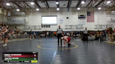 175 lbs 3rd Place Match - Tristan Waage, Oregon City vs Kenny Schroeder, Centennial